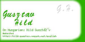 gusztav hild business card